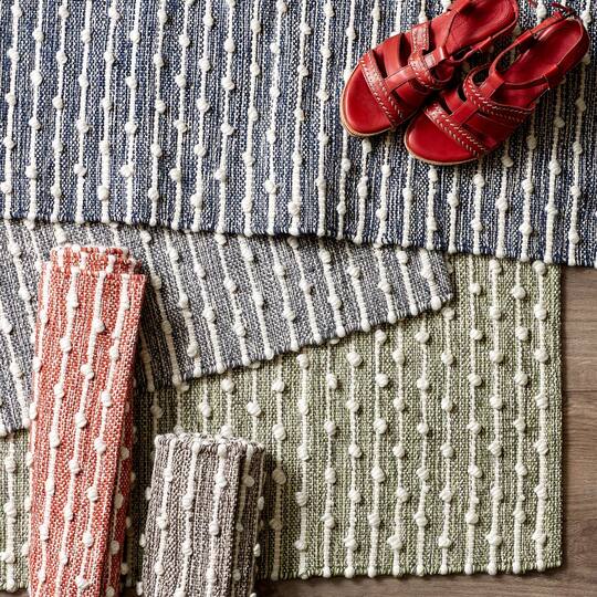 DII® Antique Green Recycled Cotton Loop Rug, 2ft. x 3ft.